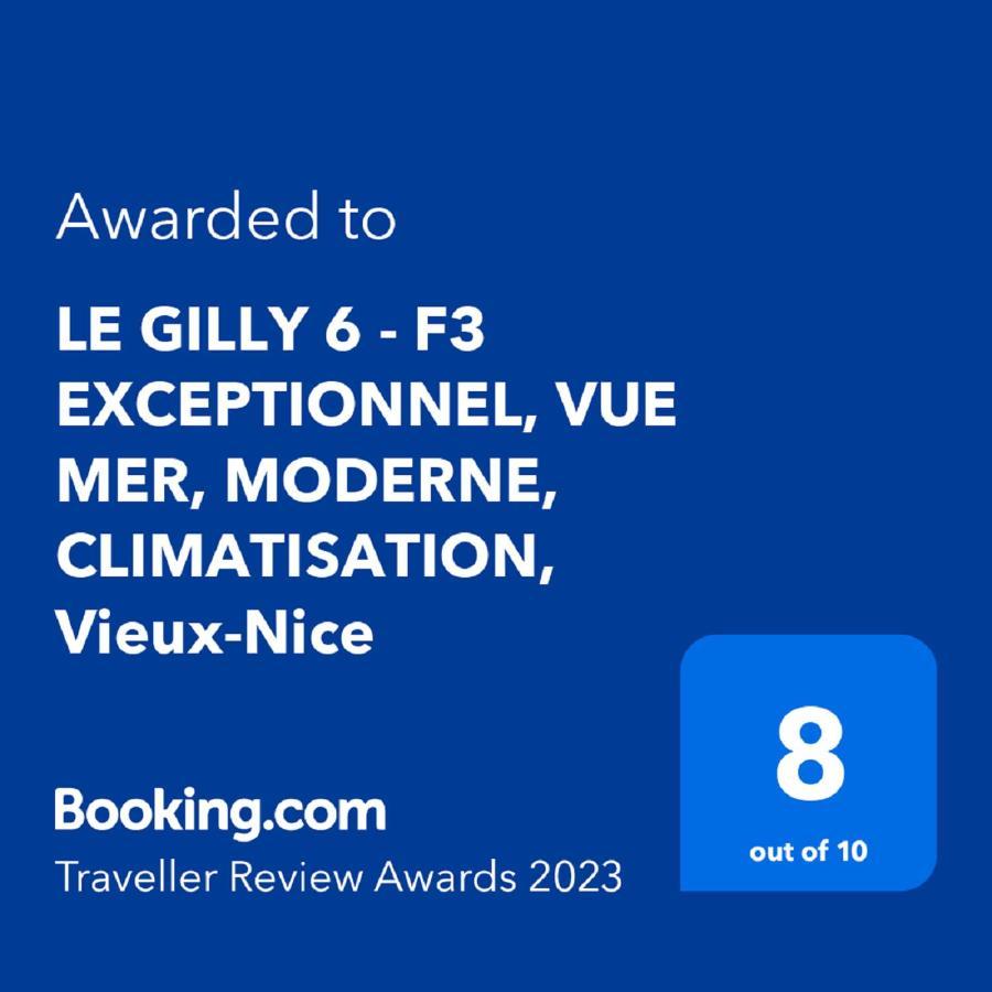 Le Gilly 6 - F3 Exceptionnel, Vue Mer, Moderne, Climatisation, Vieux-นีซ ภายนอก รูปภาพ